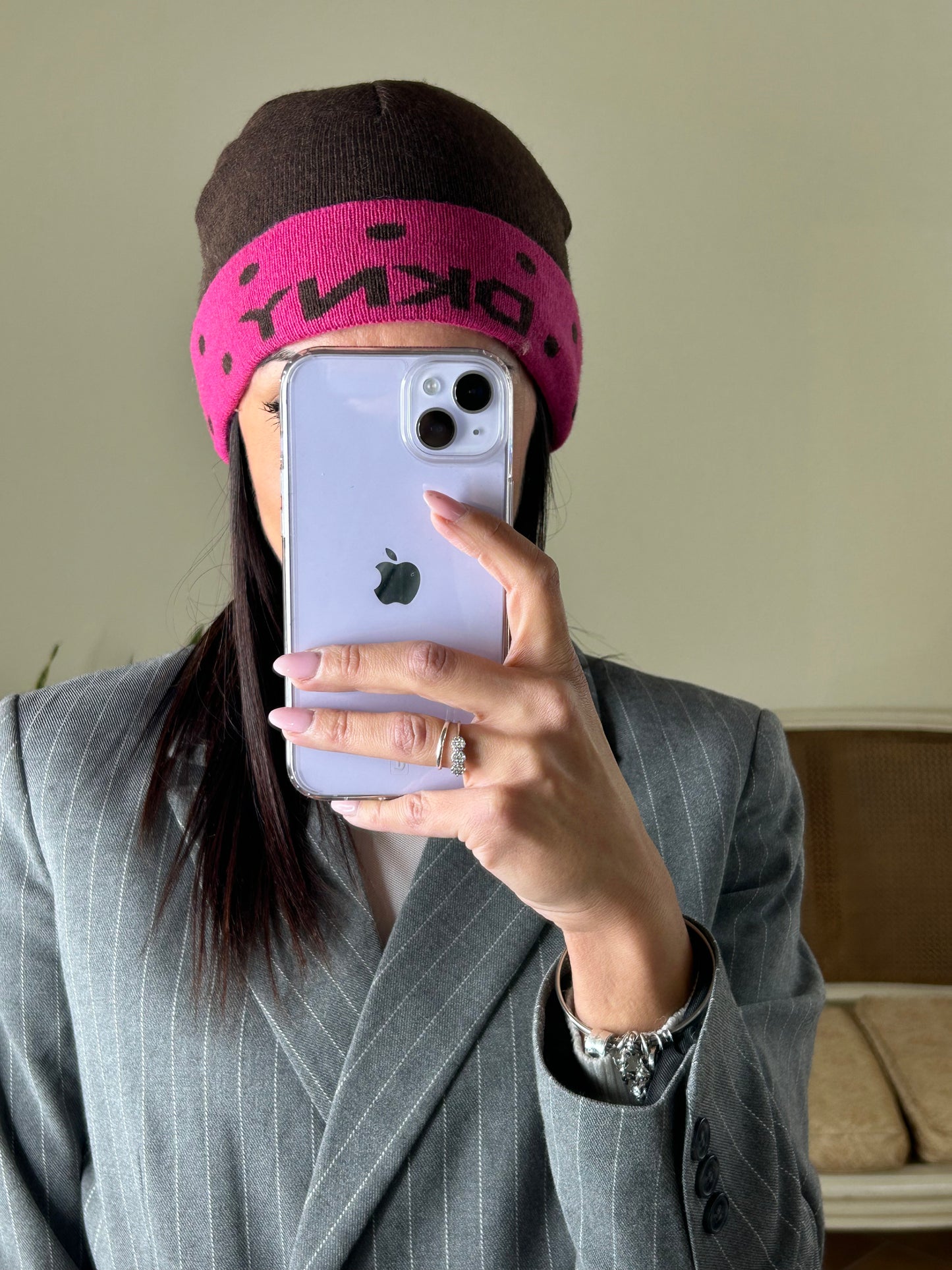 DKNY cappello in viscosa