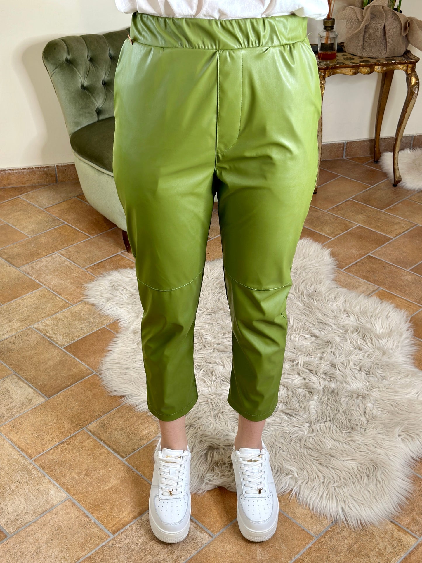 D'Elle pantalone in ecopelle