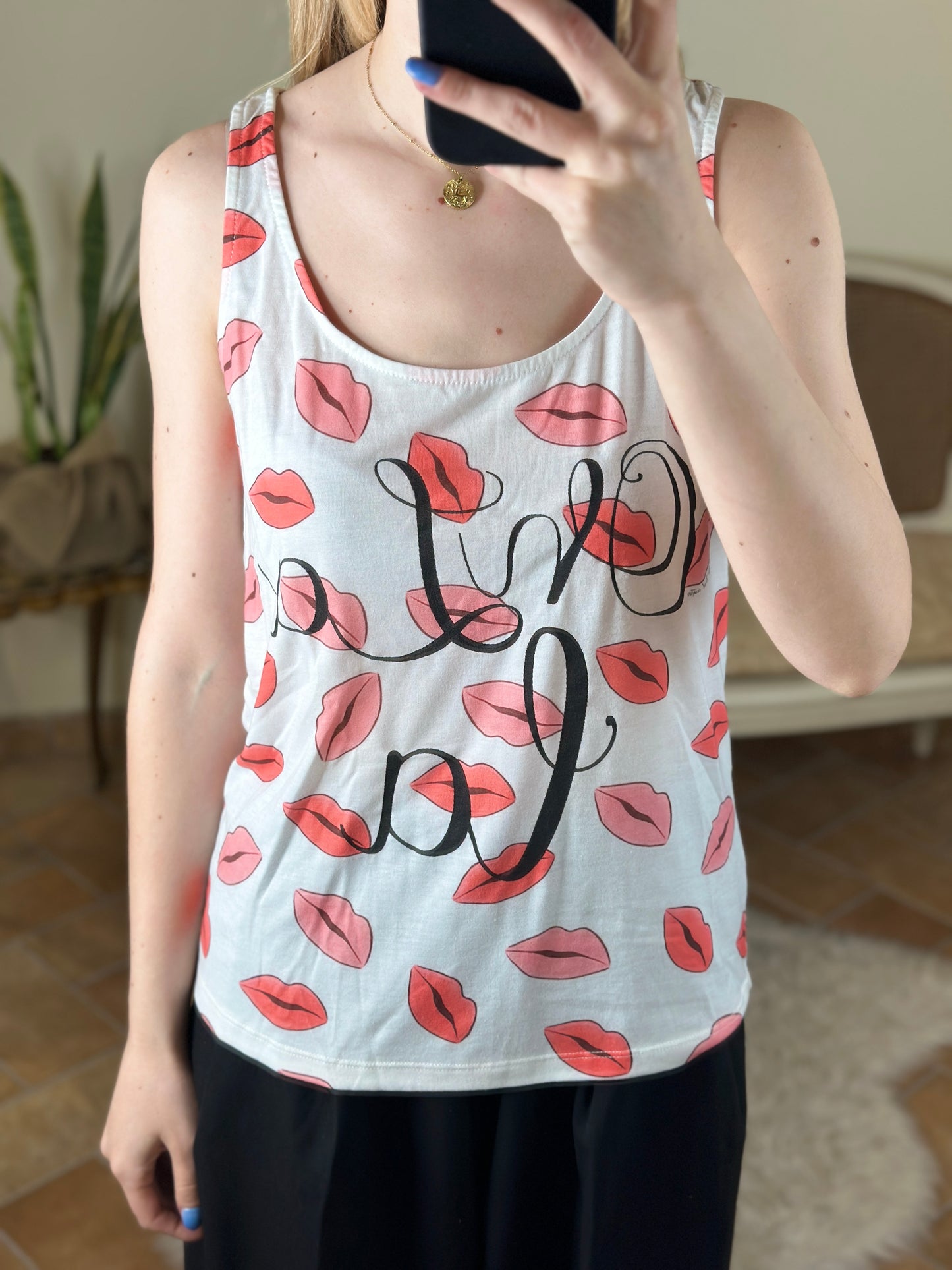 Tee Tren canotta labbra