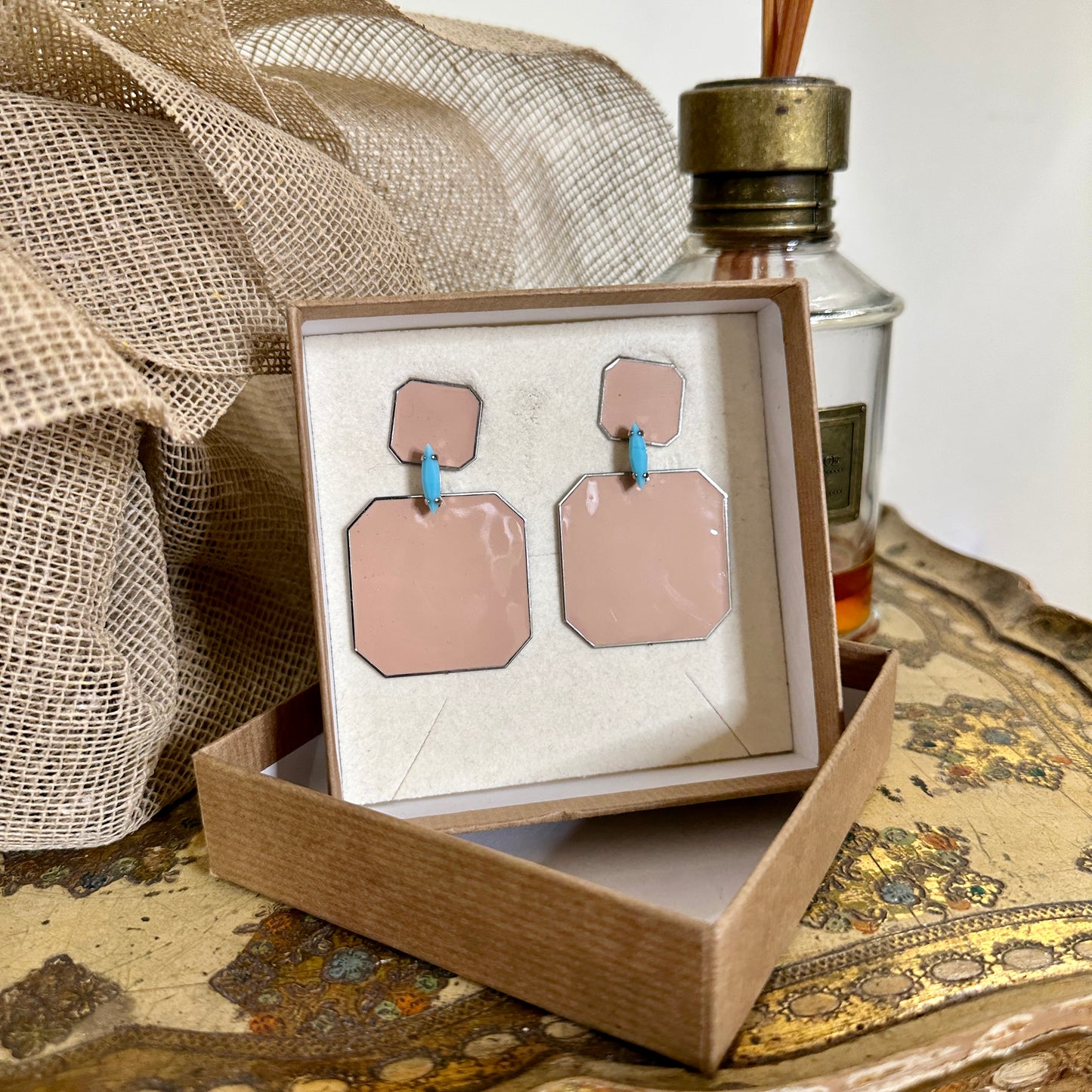 Orecchini Principessa Glam quadrato codice 3