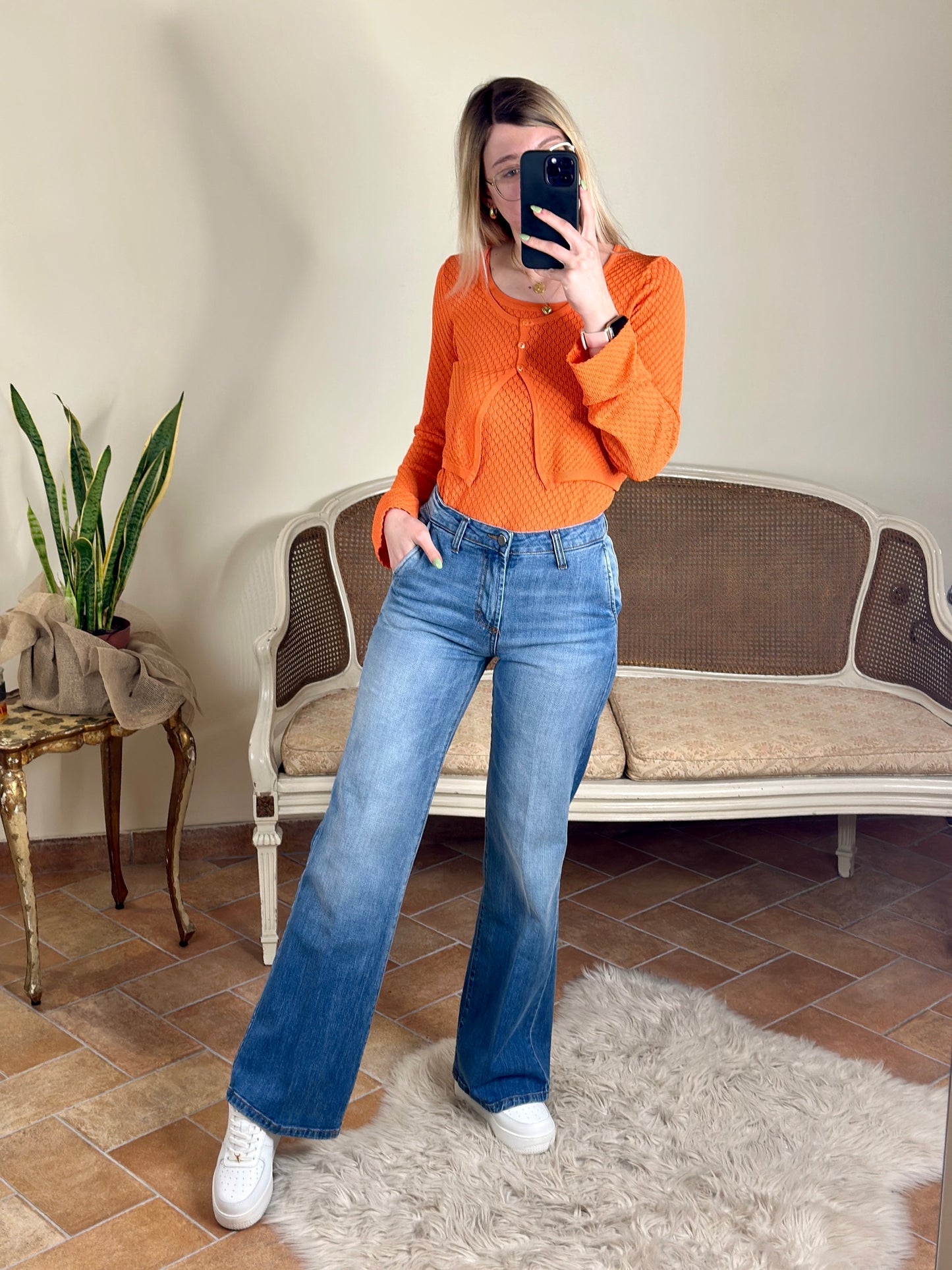 D'Elle cardigan mandarino