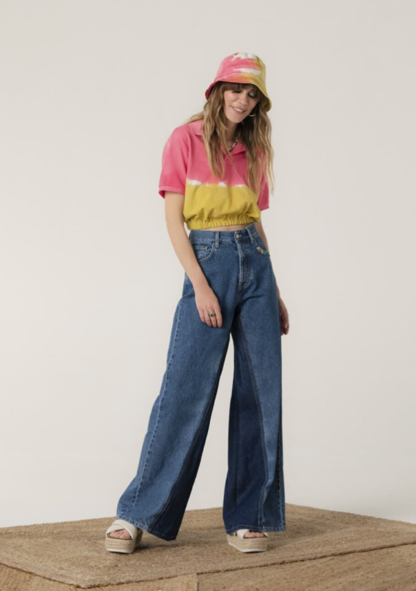 Meme Road polo tyedye