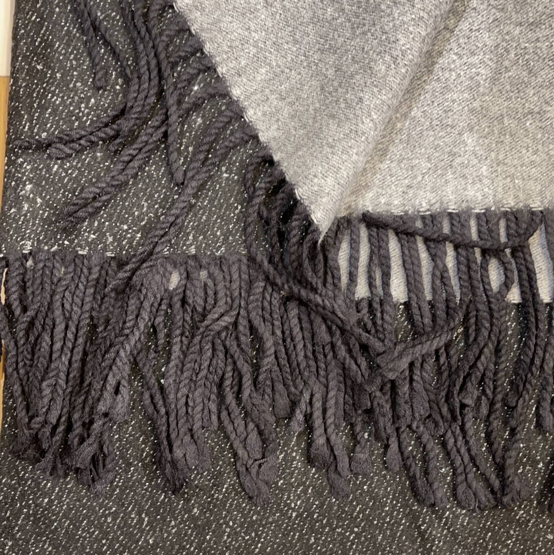Sciarpa double-face lurex