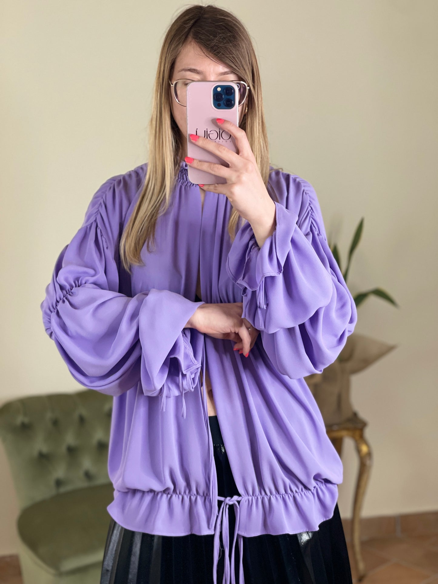 Silence blusa Georgette