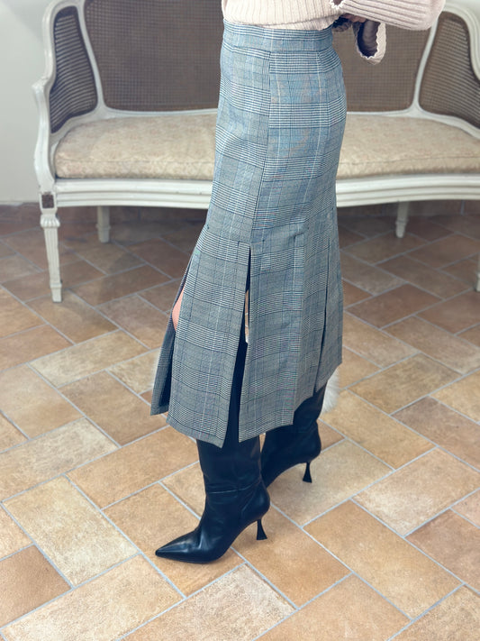Tensione in Gonna tartan con spacchi