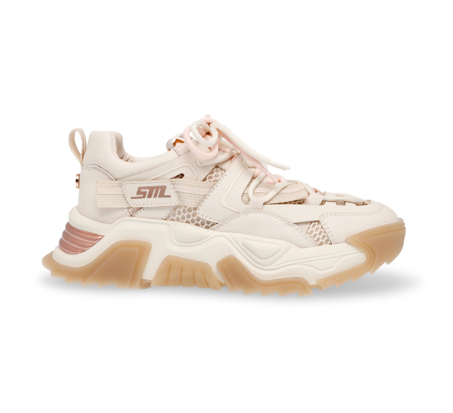 Steve Madden Sneakers Kingdom Cream Rose Gold