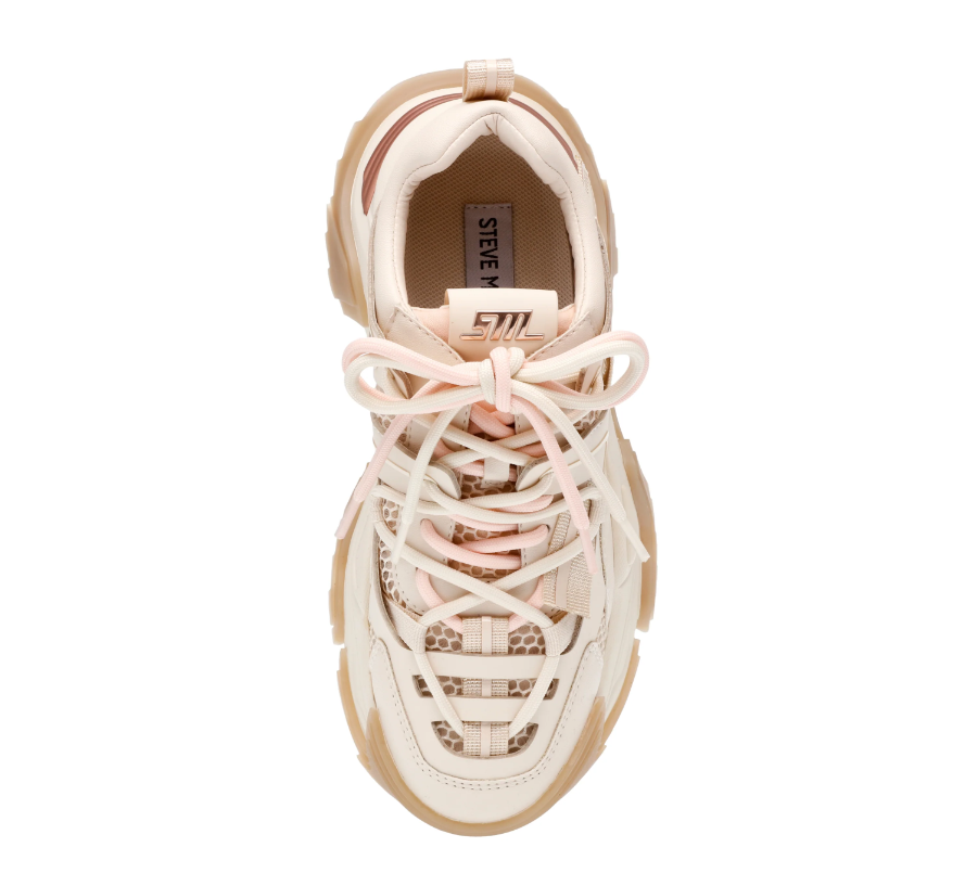 Steve Madden Sneakers Kingdom Cream Rose Gold