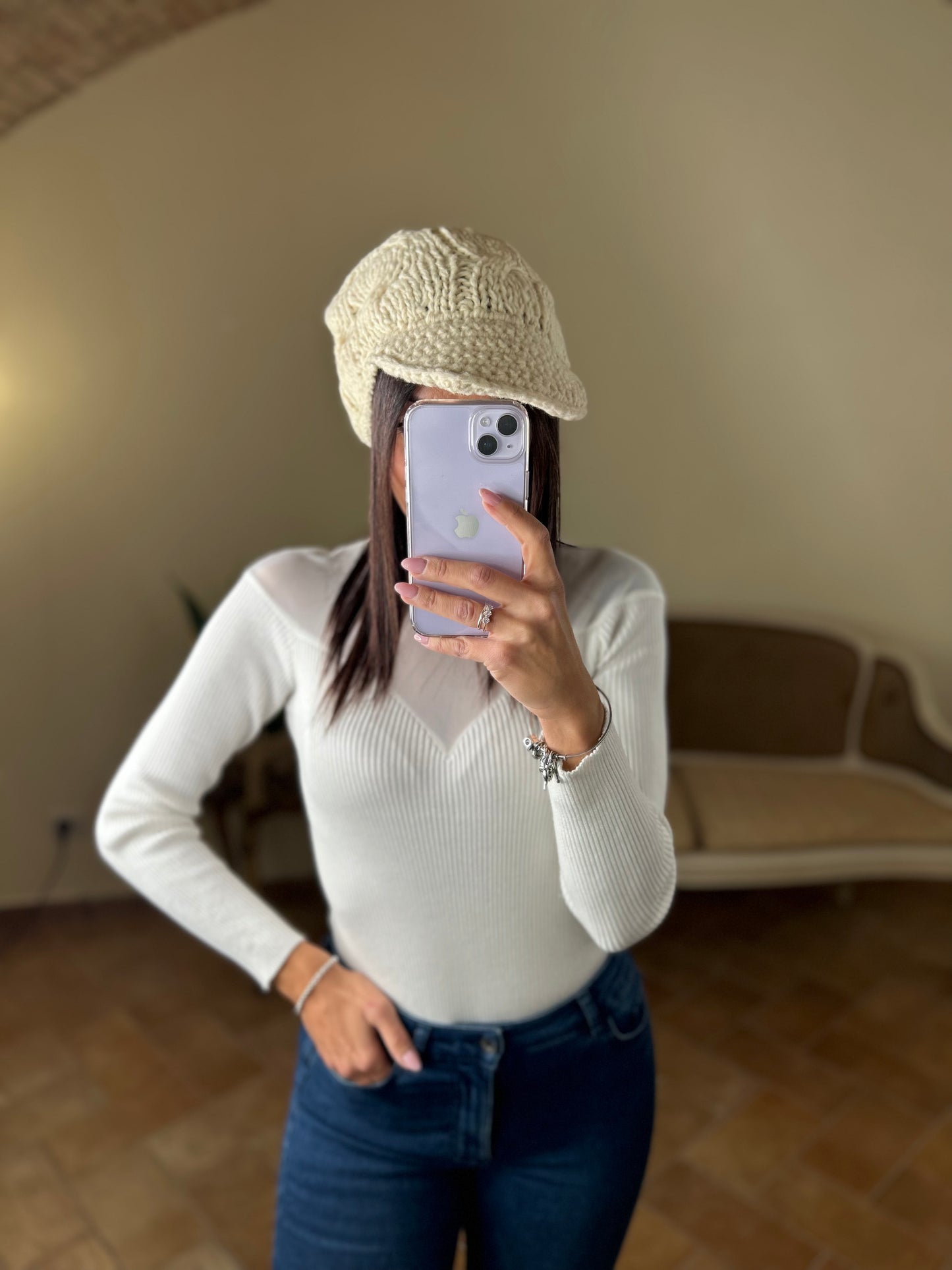 Cappello in maglia