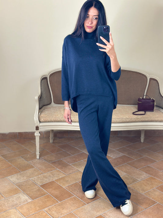 Anonyme MARISOL Pantalone in maglia a palazzo