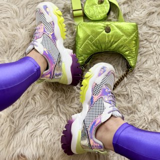 Steve Madden Sneakers Treasure Purple Iridiscent