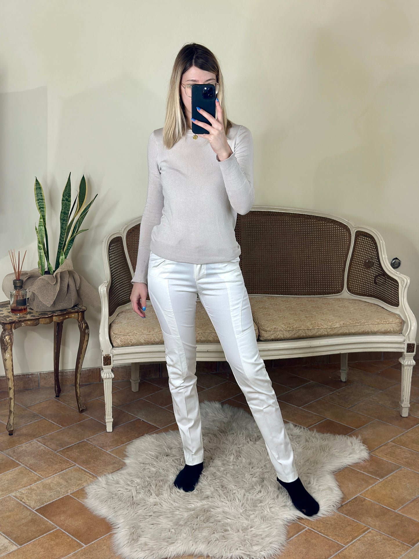Amati Chic jeans bianco