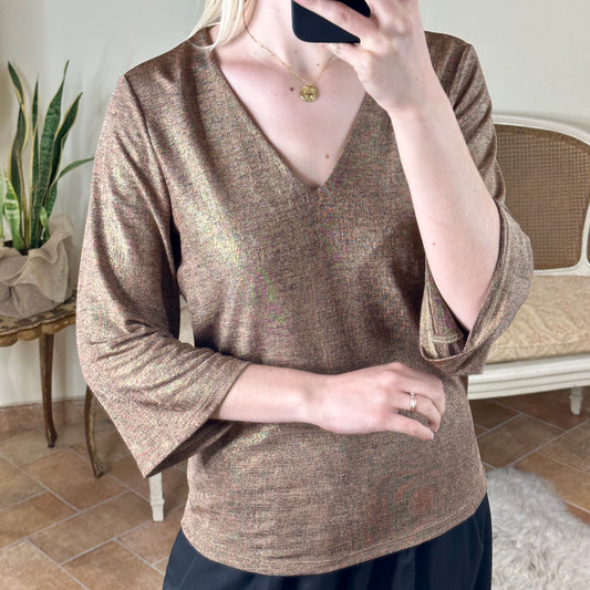 Memjs blusa con scollatura sul retro